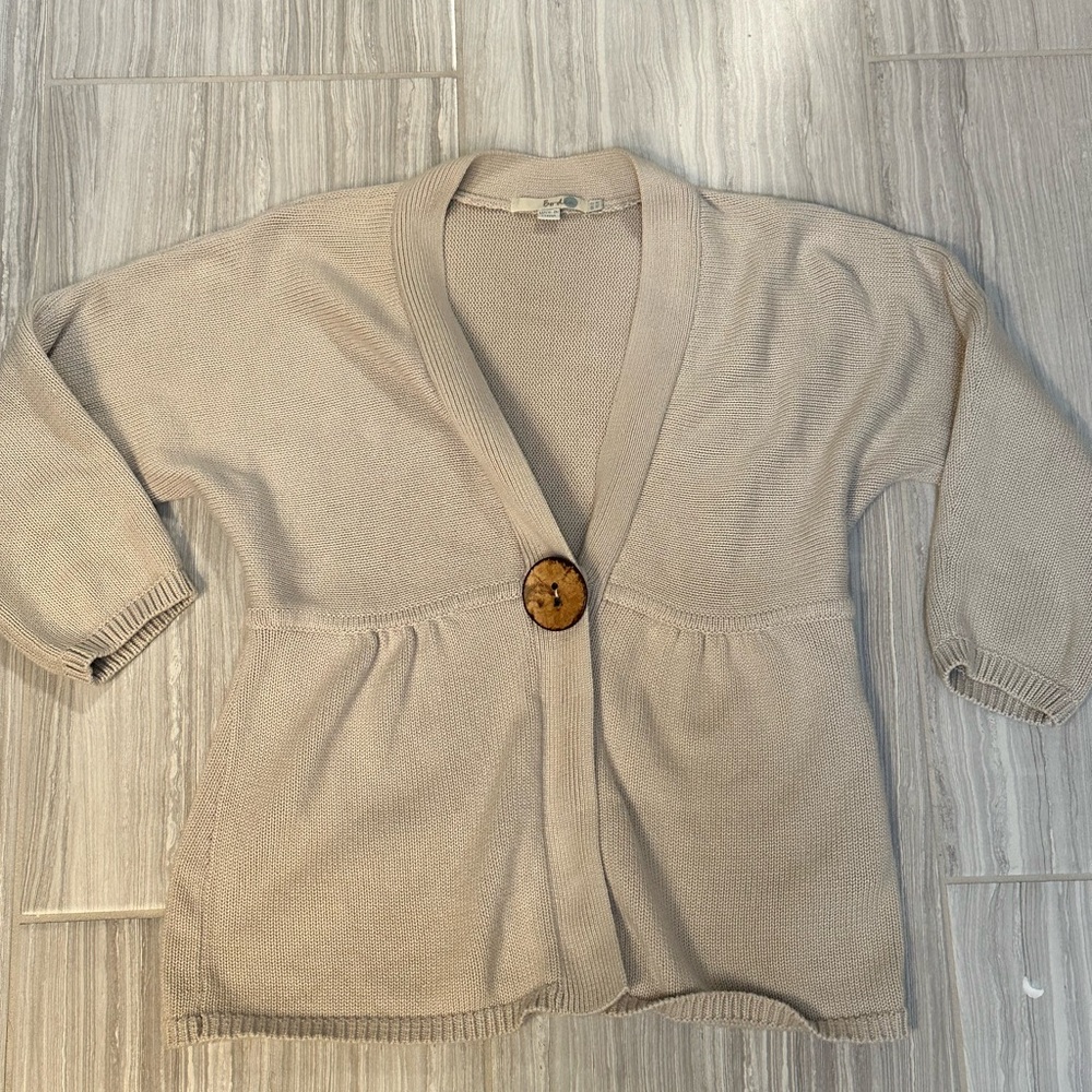 Boden Women’s Regatta Knit Cardigan Beige Size 8 - Picture 5 of 9